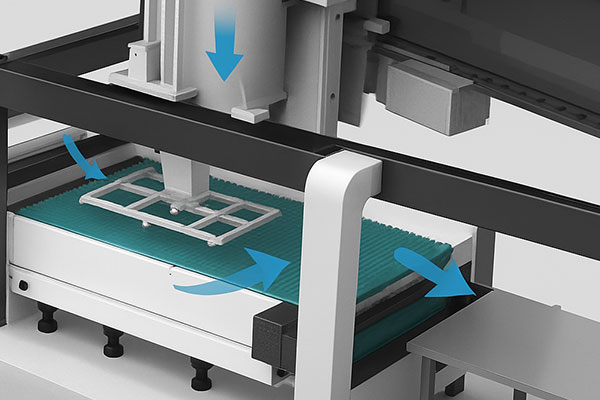 Automatic unloading system Metal Coil Laser Cutter for Automatic Production